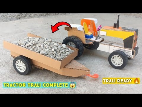 DIY Cardboard Tractor Trolley | Full Model Build 😱