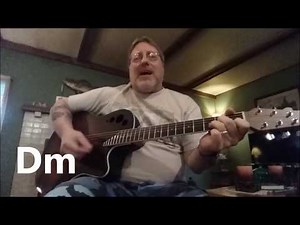 "In Time" by Mark Collie - (Tutorial 2 of 2, w/Strumming & Chords-on-Screen - Begin with Dm, 2m35s)