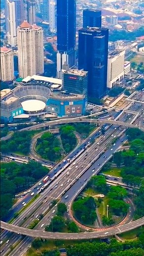 Jakarta City Drone View 🇮🇩 - Modern Jakarta From Above