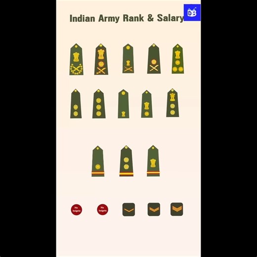 Defence by Digital Benchers | Indian Army Rank Structure and Ranks . . . . #indianarmy #army #indianarmyranks | Instagram