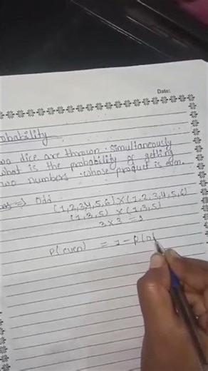 The Easiest Way to Solve Dice Probability 🎲 (Even Product)