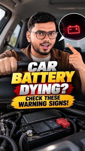Car Battery Dying 😱 Check These Warning Signs! #tips #shorts