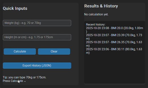 #python #internship #bmicalculator #oasisinfobyte | Rudraksh Pradhan
