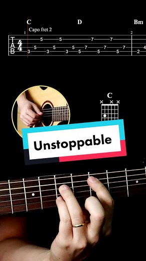 Tutorial de Violão: Unstoppable da Sia