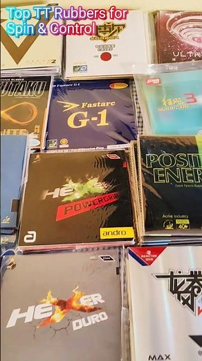 Explore the Best Table Tennis Rubbers for Every Playstyle