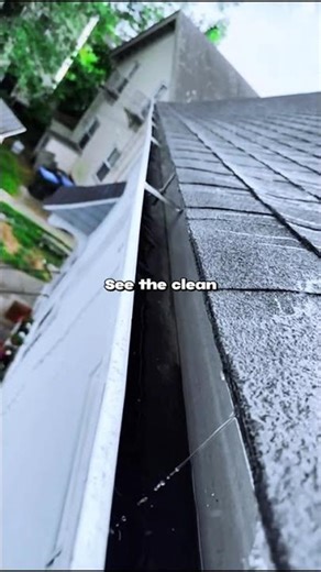 Theres no better sound than water flowing through a clean gutter. #shorts