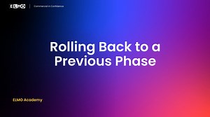 Rolling Back to a Previous Phase