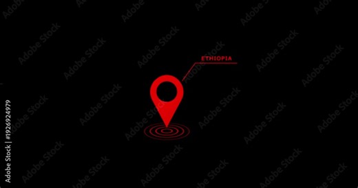 4k navigation point marker for travel video. map pin icon animation for gps
