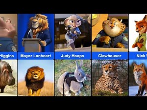Comparison: All Zootopia Characters In Real Life