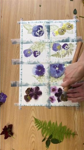 Falling in Love with Botanical Hammer Printing 🌿 | Aesthetic Nature Art Day