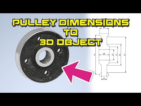 Autodesk Inventor 2023 Tutorial - Pulley Design from Dimensions