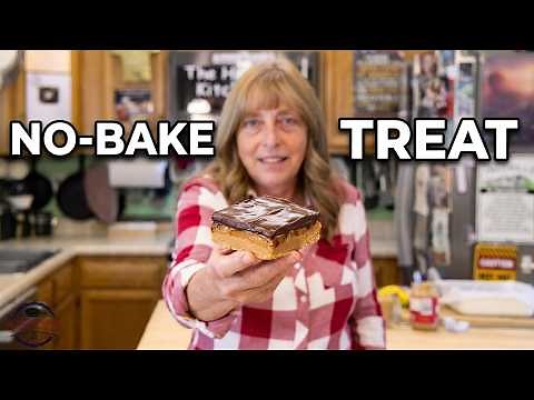 Lunch Lady Peanut Butter Bars Easy NoBake Nostalgic Treat - The Hillbilly Kitchen #recipe #dessert