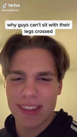 Why guys can’t sit with their legs crossed