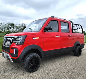 Limited Edition Truck Golf Car 4 Seater LSV Low Speed Vehicle 60v Truck - Red | Coco Coupe