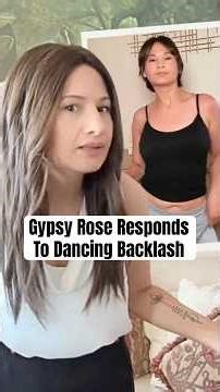 Gypsy Rose Responds To Dancing Backlash #shorts #gypsyrose #gypsyroseblanchard