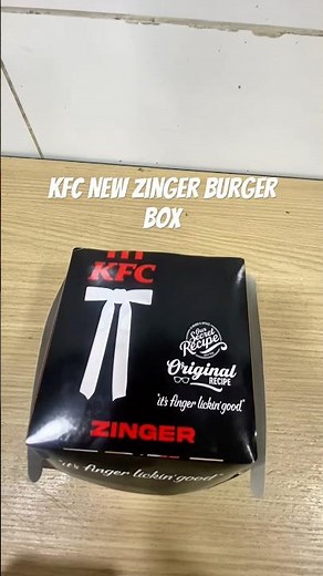KFC Launch New Zinger Burger Box