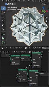 Blender Geometry Nodes Tips and Tricks Part 1 (3D Abstract Art ) #blendertutorial #shorts