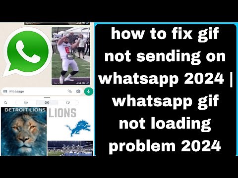 how to fix gif not sending on whatsapp 2024 | whatsapp gif not loading problem 2024