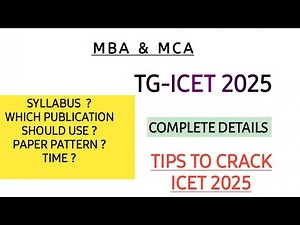 TG-ICET || 2025 || పూర్తి వివరాలు || సిలబస్ || పేపర్ నమూనా || @శివానిపల్లెల