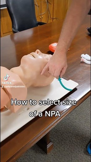 #Howto size a Nasopharyngeal Airway #NPA #Medical #beprepared
