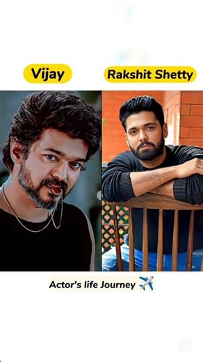 Vijay Thalapathy 🆚 Rakshit Shetty Life Journey Transformation #leo🥵#kantara😱#vijay👑#viralshort🔥