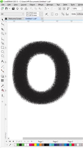 How To Create Scatter Text Effect in Coreldraw #shorts