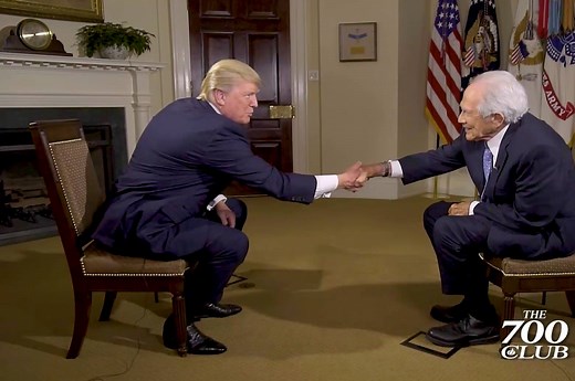579K views · 6.8K shares | ICYMI: Watch the full interview with Pat Robertson & President Donald J. Trump. | The 700 Club | Facebook