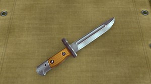 Hand-Painted Bayonet SMLE Мк III (British) Model - 3D model by GrunoKromer