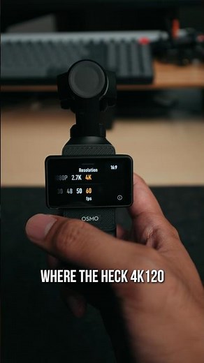 Using 4k 120fps in the DJI Osmo Pocket 3