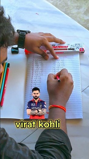 Which Pencil is winner in writing virat kohli #viratkohli #natrajpencil