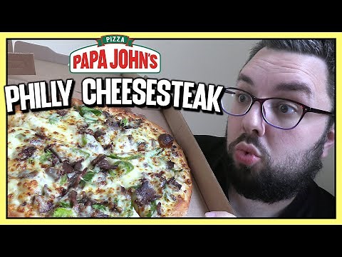 Papa John's Philly Cheesesteak Pizza Review