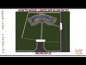 LANDSCAPE MODEL IN ARCHICAD #graphisoft #archicad