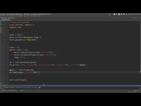 Tkinter - Create tabs in your GUI interface using Notebook