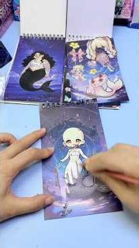 Reviewing the mermaid scratch-and-reveal book #sticker #funny