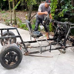952K views · 13K reactions | Making An Electric Car From An Old Car Frame Part 1 | WT TH Woodworking | Facebook