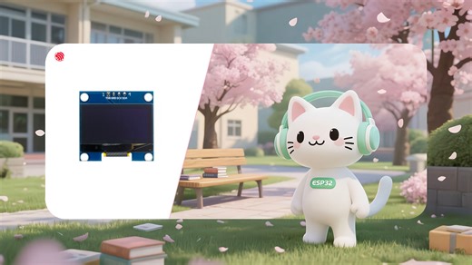 94、micropython esp32 oled ssd1306 ssd1315 sh1106驱动ic 点阵字模&字库文件及位图显示驱动库 支持i2c&spi