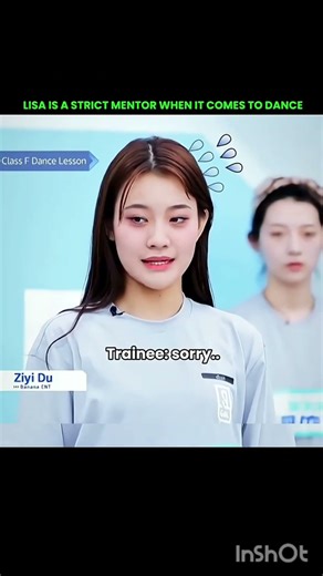 lisa is a strict mentor when it comes to dance 🪩