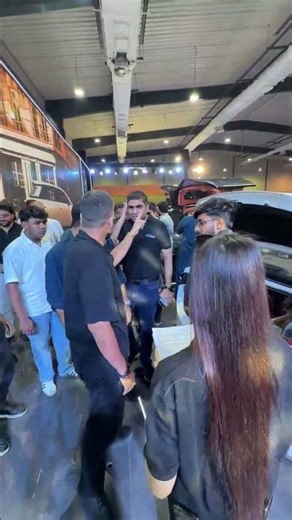 Suneel checks out the GAC stall at New Wheels Expo Karachi.