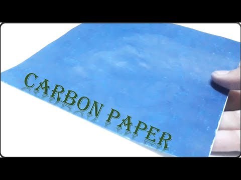 How to make Carbon-Paper.