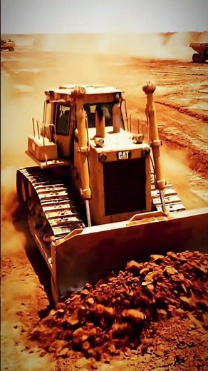 Massive CAT Bulldozer in Action! 🚜 Earthmoving Power on Site