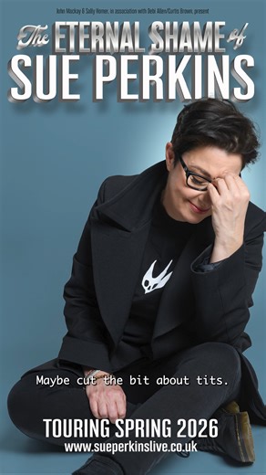 THE ETERNAL SHAME OF SUE PERKINS - Fri 27 Feb 2026 You may know her as Bake-Off Sue, Taskmaster Sue, Just A Minute Sue, or the Sue that gives you travel envy - but stand-up Sue is full of surprises. In this brand-new show, she shares the unlikely happenings from a career in the spotlight. 🎟 https://queenstheatre-barnstaple.com/events/the-eternal-shame-of-sue-perkins/ | Queen's Theatre