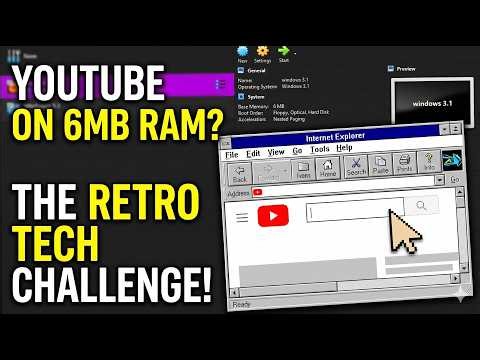 I Ran YouTube on Windows 3.1 with ONLY 6MB RAM! | Impossible Tech Ep.1