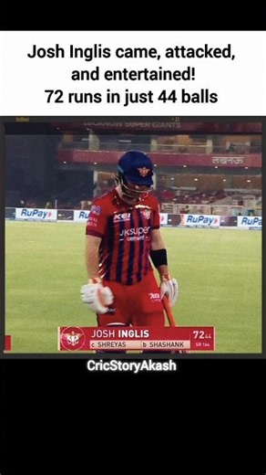 Josh Inglis 72(44) Brilliant Knock in IPL 2026 🔥 | Punjab Kings vs LSG Highlights