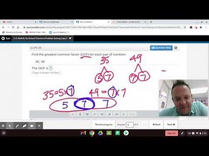 Prime Factorization, Least Common Multiple, Greatest Common Factor 3-2 Envision 2.0 Grade 6