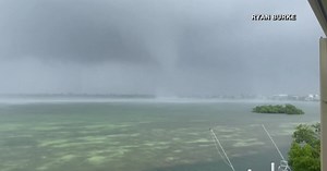 Waterspout spotted over lower Florida Keys as storms move across South Florida