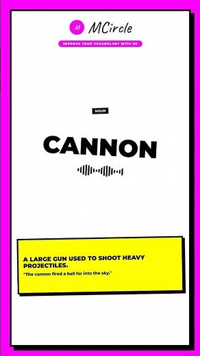 Learn English: What is Cannon? | Vocabulary Shorts