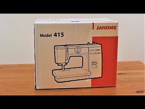 JANOME 415. Unboxing, use and maintenance of a household sewing machine.