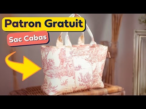 Tuto couture débutant : Sac Cabas Libellule + PATRON GRATUIT