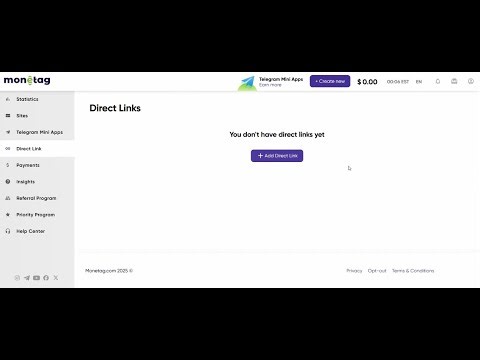 Monetize your traffic with monetag SmartLink