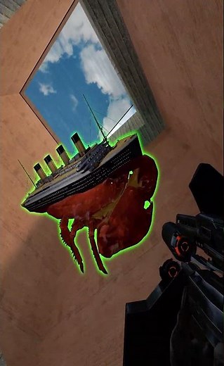 Giant CRABTANIC army and Bus Eater in Garry's mod Big maze #shorts